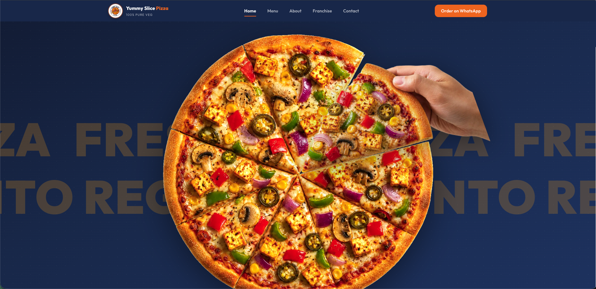 Yummy Slice Pizza project preview